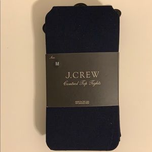J Crew control top navy tights